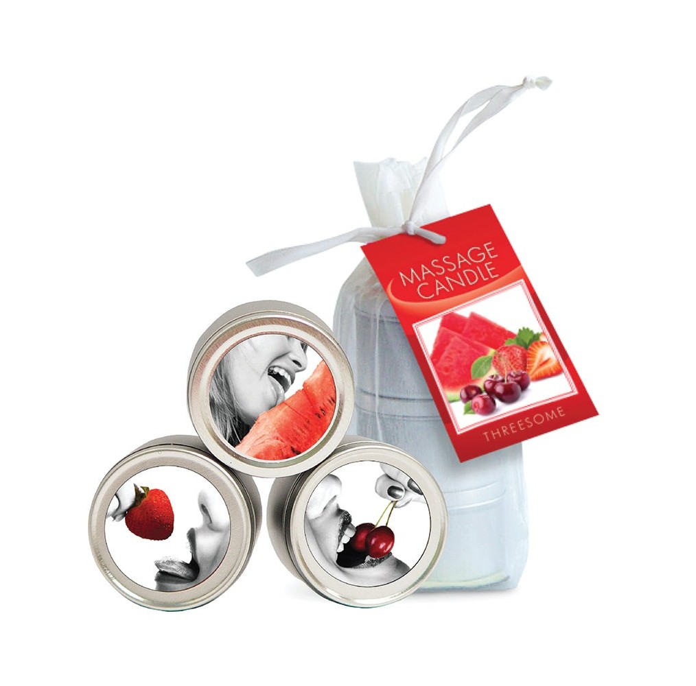 Earthly Body 4-in1 Edible Massage Candle Trio 2oz